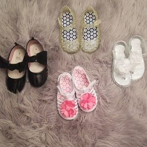 4 New Girls' shoes SIZE 8..NEVER WORN